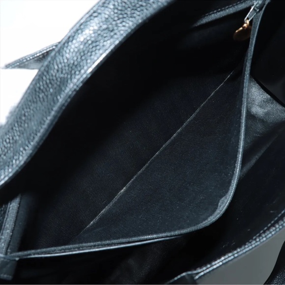 CHANEL CC JUMBO XL LOGO CAVIAR SHOPPER TOTE BAG EUC - Picture 12 of 14